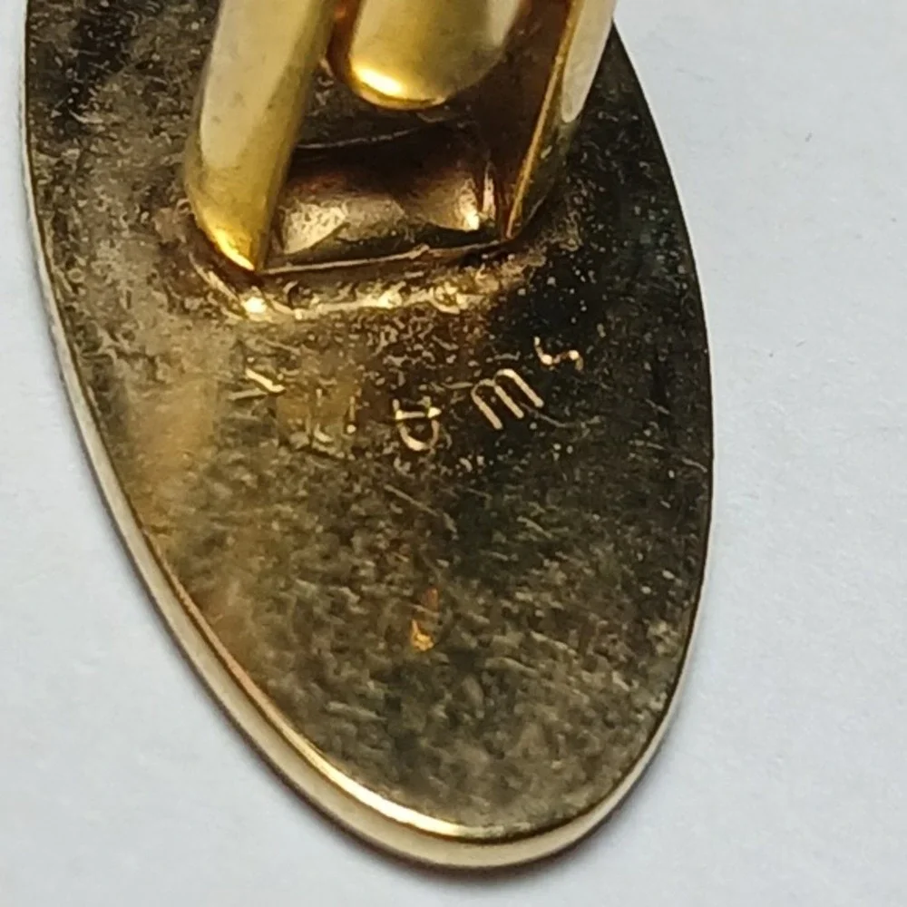 Vinntage Swank Cufflinks 2 sets Gold Oval Silver‎ Square Mid-Century Retro 70s